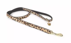 Digby & Fox Cow Hair Dog Lead Leopard