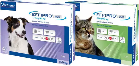 Virbac Effipro Duo Flea & Tick Spot On Solution For Cats & Dogs