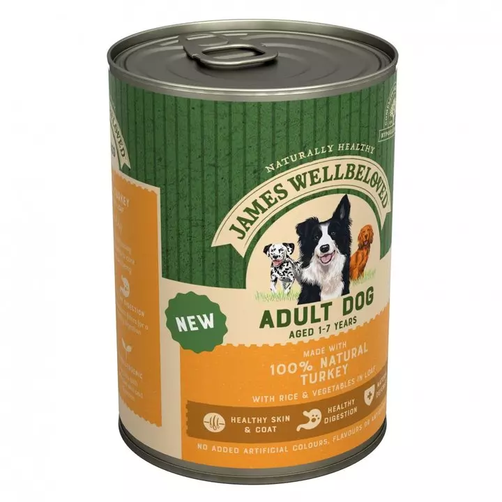 James Wellbeloved Adult Dog Wet Food Turkey & Rice In Loaf