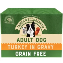 James Wellbeloved Grain Free Adult Dog Turkey In Gravy