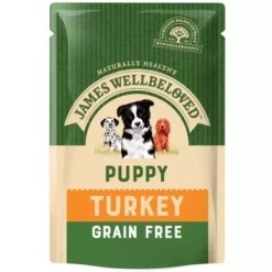James Wellbeloved Grain Free Puppy Turkey In Gravy