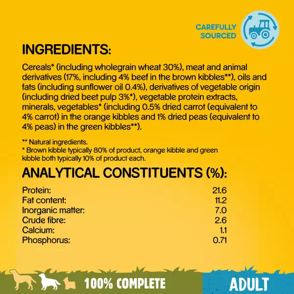 Pedigree Beef & Vegetable Complete Adult Dog Food - Image 5