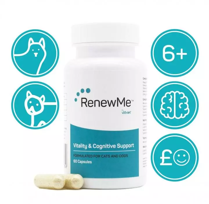 RenewMe™ Vitality & Cognitive Support Capsules For Cats & Dogs