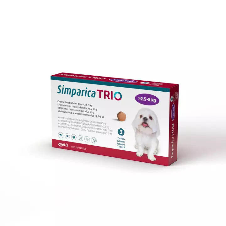 ZOETIS Simparica Trio Chewable Tablets For Dogs - Image 3